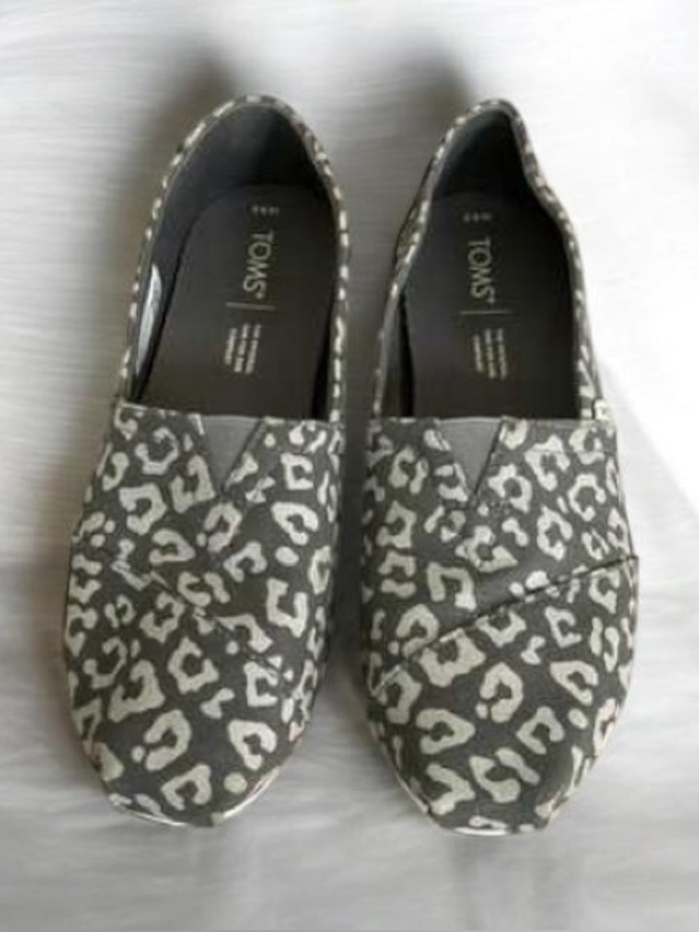 TOMS Alpargata Slip-On Steel Grey Leopard Shoe